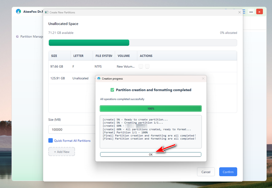 DrPartition-partition-hard-drive-success