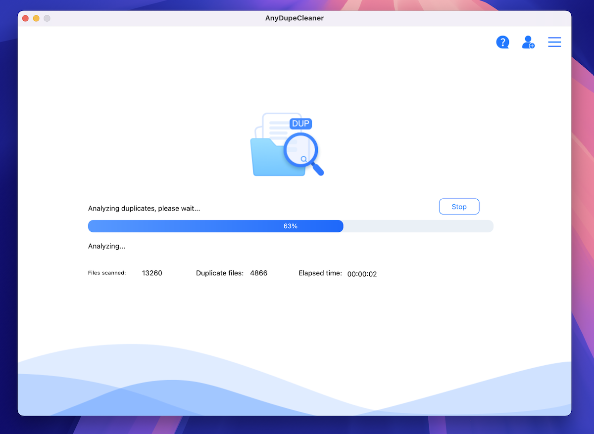 anydupecleaner mac scanning