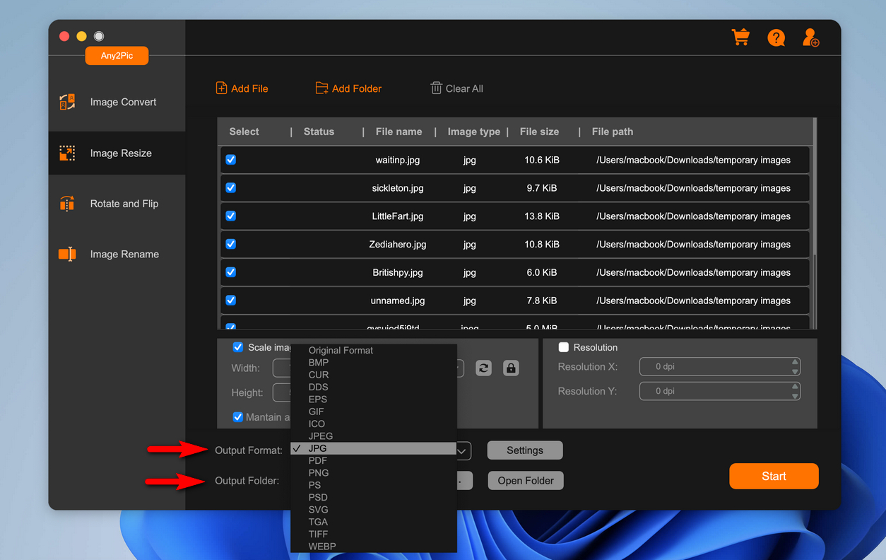 Any2Pic Bildkonverter