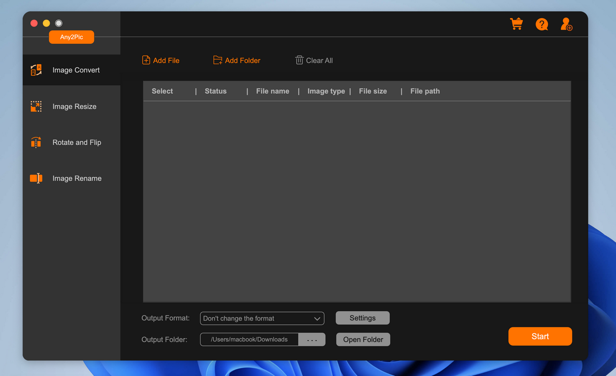 Convertidor de imágenes Any2Pic