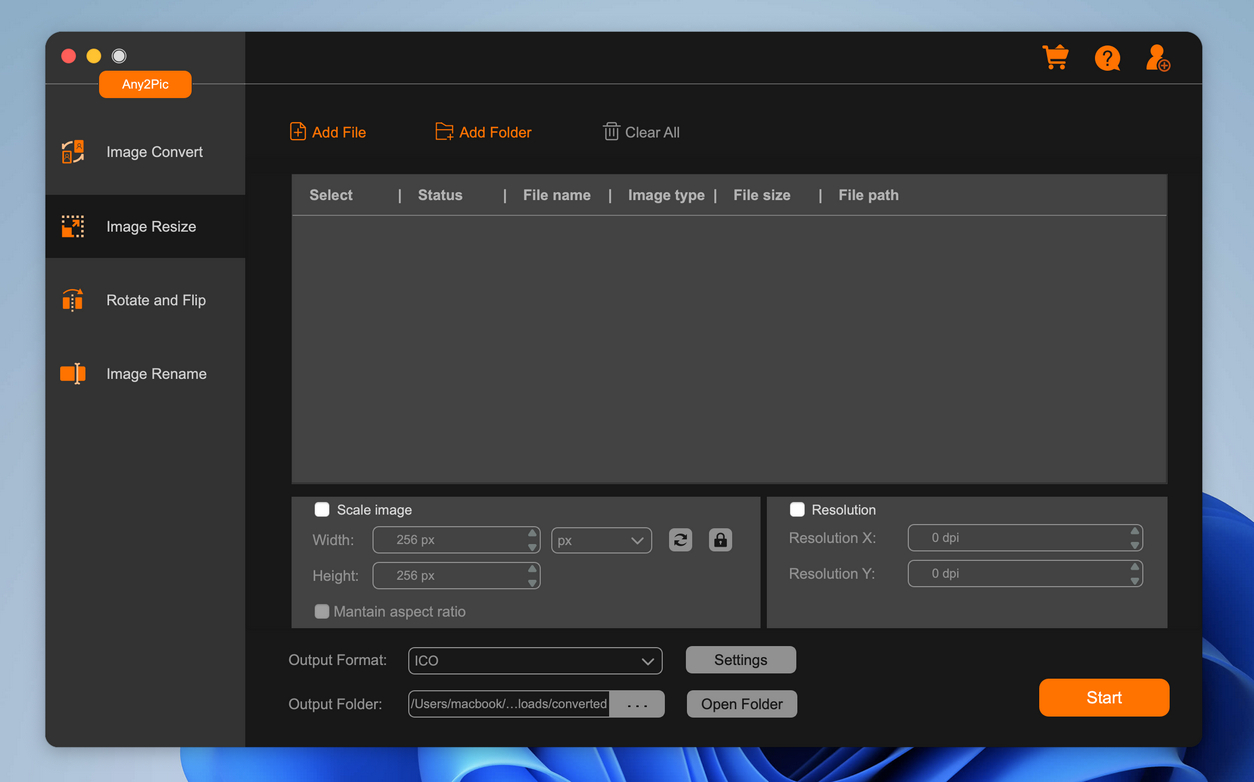 Any2Pic画像コンバーター