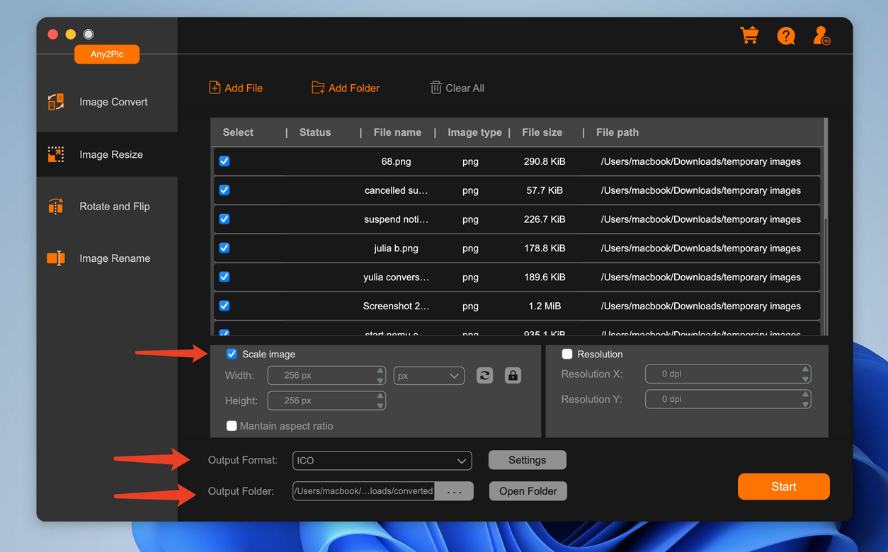 Any2Pic Conversor de Imagem