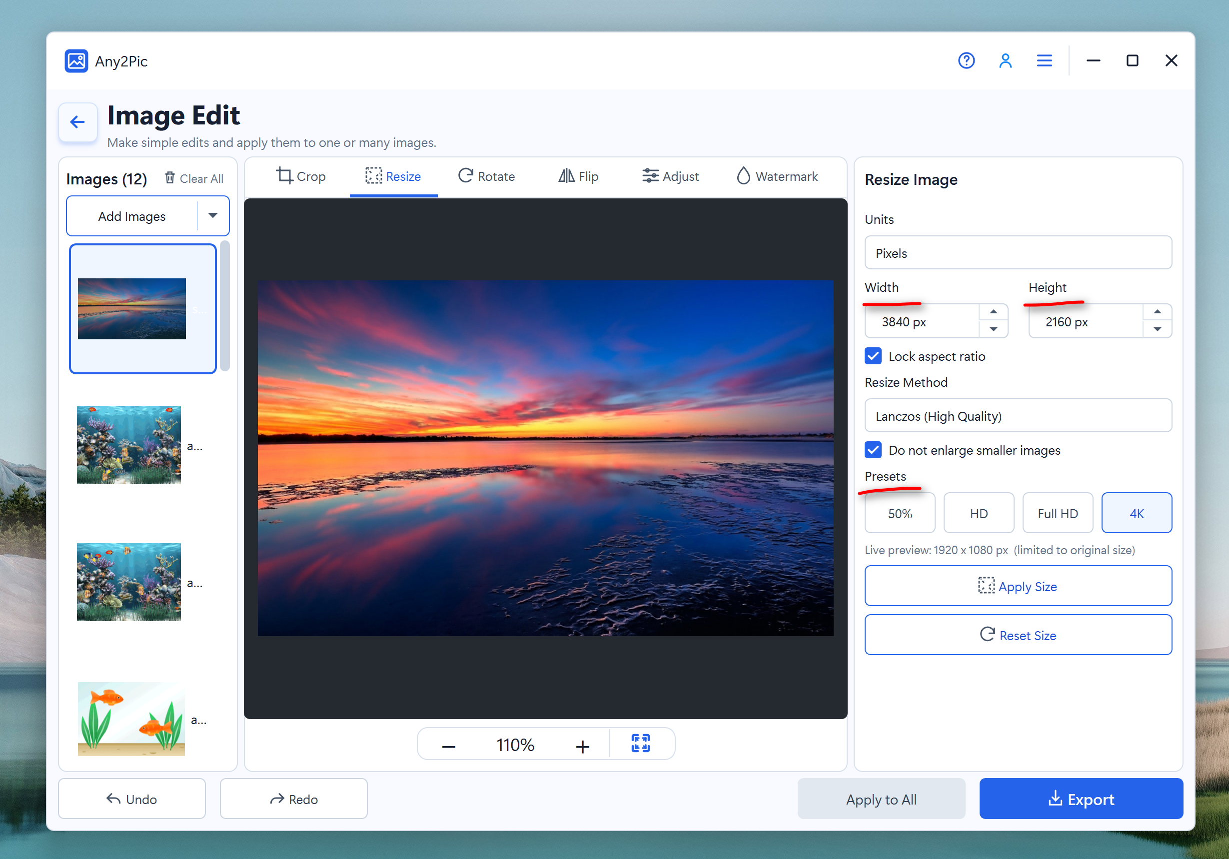 Any2Pic Resize Images