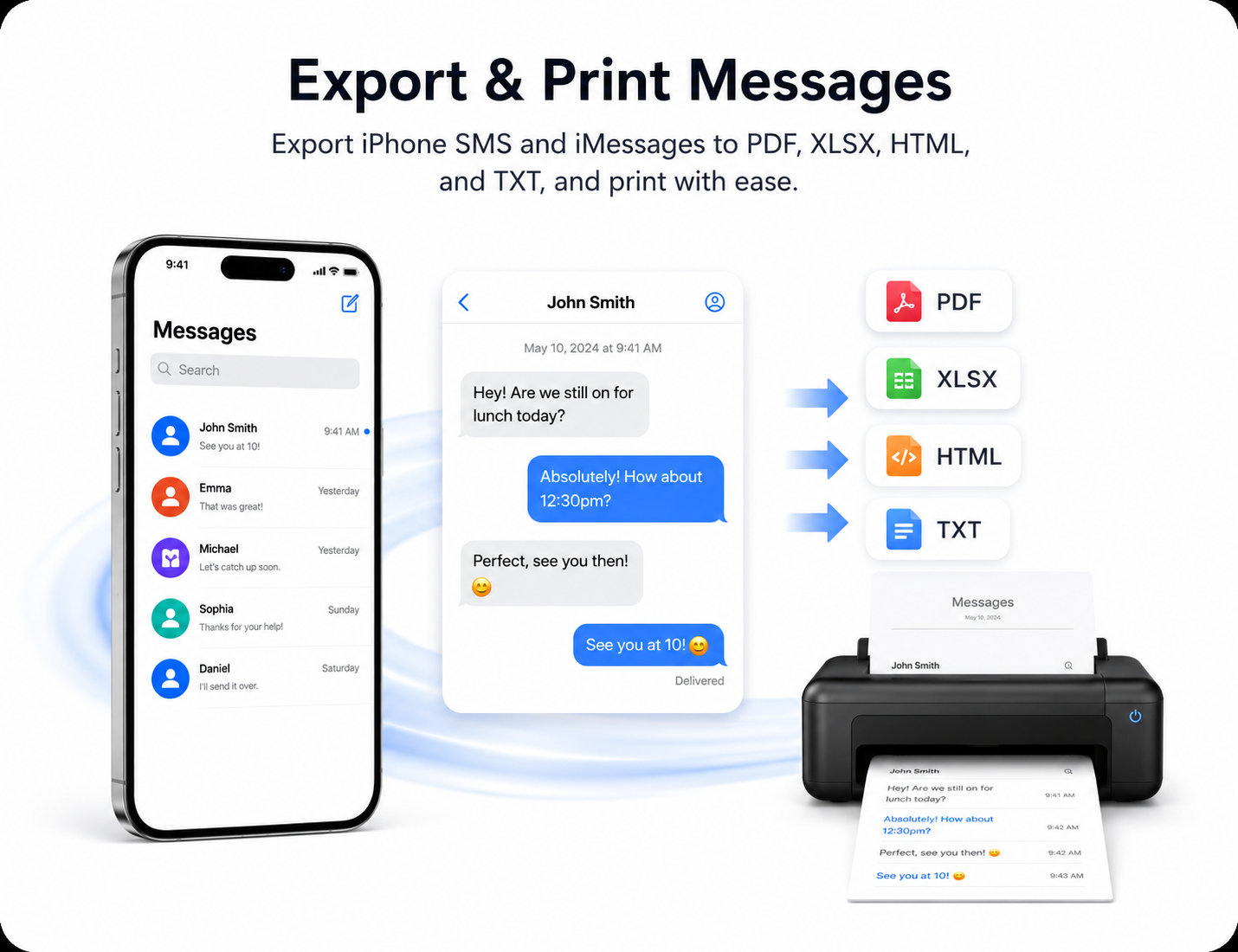 iCopyGo Export SMS